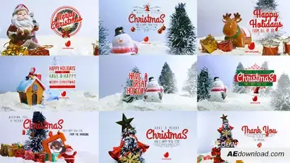 10 Miniature Christmas Wishes Video Displays template preview
