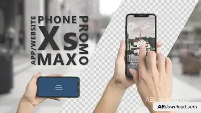 11 Pro MAX Phone Promo Video Displays template preview