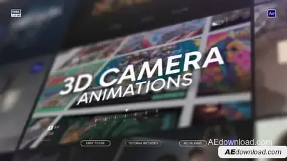 3D Camera Animation Titles template preview