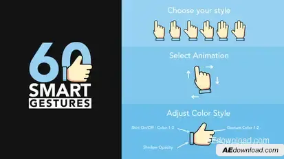 60 Smart Gestures Video Displays template preview