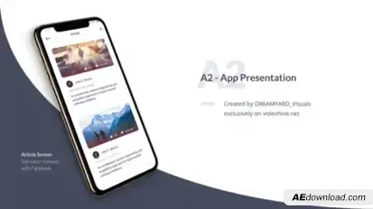 A2 - App Promo Video Displays template preview