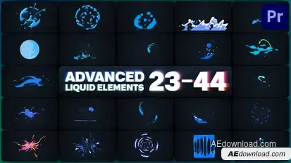 Advanced Liquid Elements for Premiere Pro Premiere Pro template preview