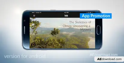 Android App Promotion Video Displays template preview