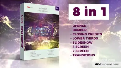 Awards Pack Video Displays template preview