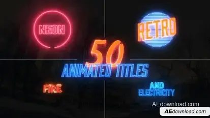 Awesome Title Pack Video Displays template preview