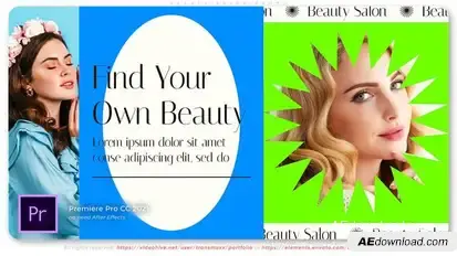 Beauty Salon Promo Premiere Pro template preview