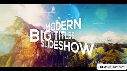 Big Titles Slideshow Video Displays template preview