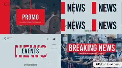 Breaking News V2 Premiere Pro template preview