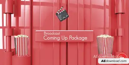 Broadcast Coming Up Next Package Video Displays template preview