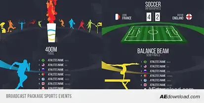 Broadcast Sports Events Video Displays template preview