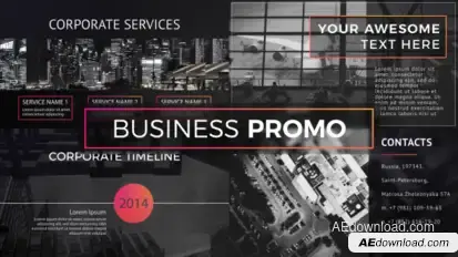 Business Promo Video Displays template preview