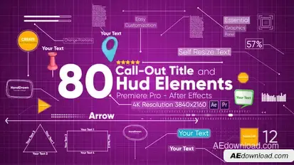 Call Outs Video Displays template preview