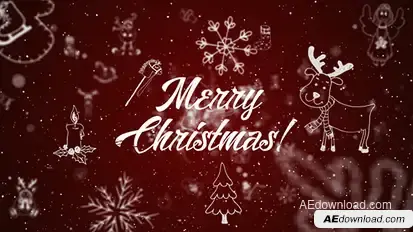 Christmas Greetings II Video Displays template preview