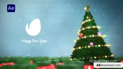Christmas Logo Reveal Premiere Pro template preview