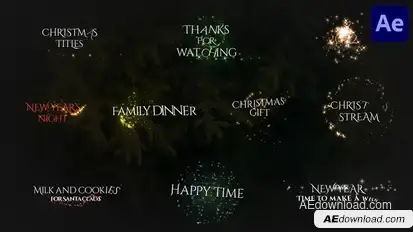 Christmas Magic Titles | After Effects Video Displays template preview