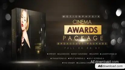 Cinema Awards Package Video Displays template preview