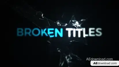 Cinematic Cracked Titles Video Displays template preview