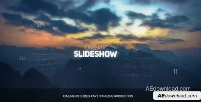 Cinematic Slideshow Video Displays template preview
