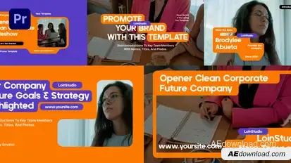 Clean Corporate Slideshow Premiere Pro Premiere Pro template preview
