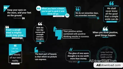 Clean Quotes Title Pack Premiere Pro template preview