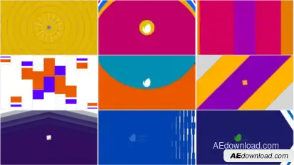 Colorful Logo Transition Pack | MOGRT Premiere Pro template preview