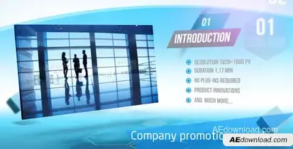 Company Promotion or Web Video Displays template preview