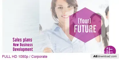 Corporate Video Displays template preview