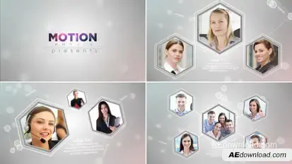 Corporate Network Video Displays template preview