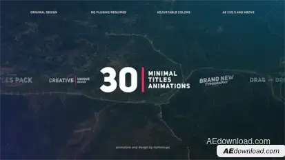 Corporate Titles Video Displays template preview