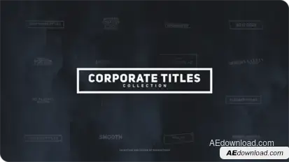 Corporate Titles Pack Premiere Pro template preview