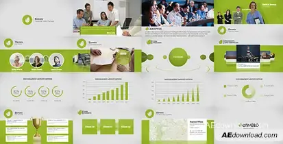 Corporate Video Package Video Displays template preview