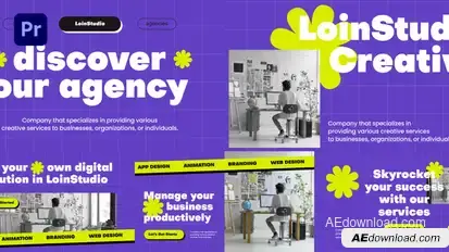 Creative Agency Premiere Pro Premiere Pro template preview