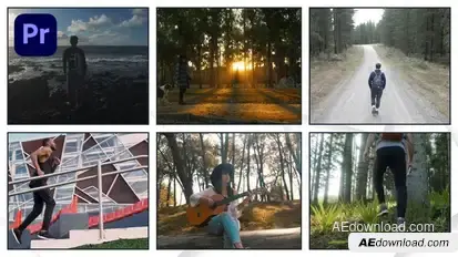 Creative Multiscreen Opener | MOGRT Premiere Pro template preview