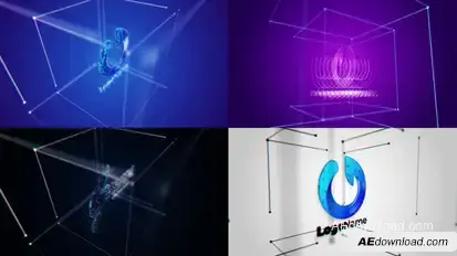 Cube Stroke Intro Premiere Pro template preview