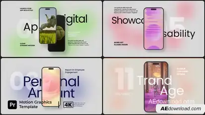 Digital App Presentation Premiere Pro template preview