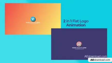Flat Logo 2 In 1 Freebies template preview