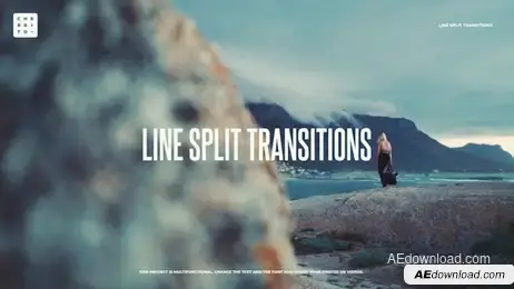 Line Split Transitions Freebies template preview