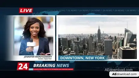 News Broadcast Full Package 4K Freebies template preview