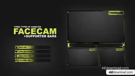 Stream Package - Overlays, Screens V3 Freebies template preview