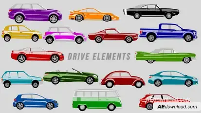Drive Elements Video Displays template preview