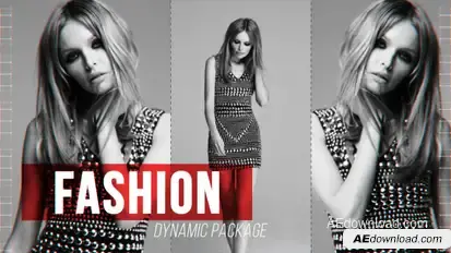 Dynamic Fashion Package Video Displays template preview