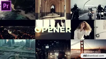 Dynamic Multiscreen Opener | MOGRT Premiere Pro template preview