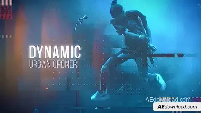 Dynamic Urban Opener Video Displays template preview