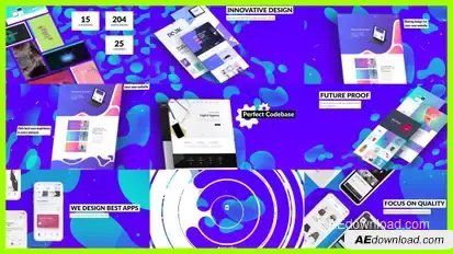Dynamic Website Presentation Video Displays template preview