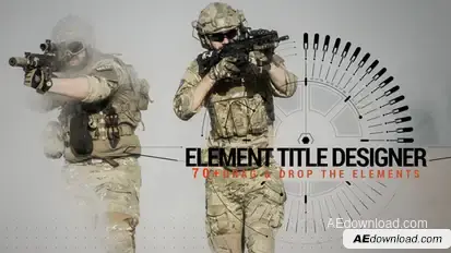 Element Title Designer Video Displays template preview
