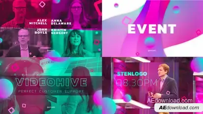 Event Video Displays template preview