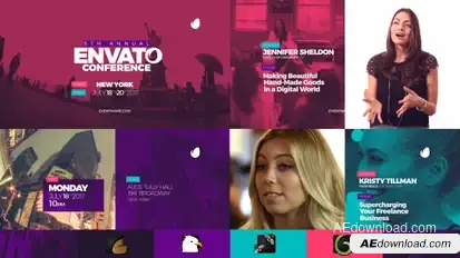 Event Promo Video Displays template preview