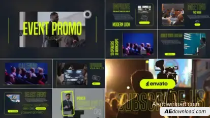 Event Promo Slides | Premiere Pro MOGRT Premiere Pro template preview
