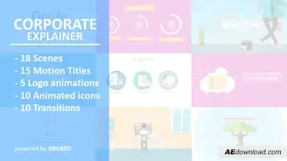 Explainer Video Video Displays template preview