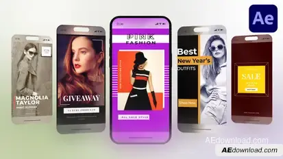 Fashion Instagram Infographics template preview